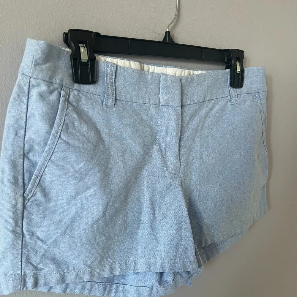 J. Crew Classic Cotton Blue Short - Picture 2 of 6